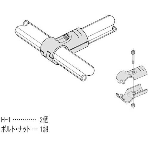 yazaki イレクター Φ28 メタルジョイント HJ-1 ブラック HJ-1-S-BL