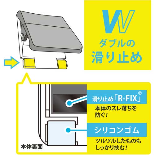 マグエックス マグネットハイブリッドクリップ L 青 MHC-200-B