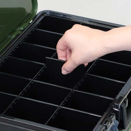 JEJアステージ パーツストッカーブラックグリーン PS-400 PS400X