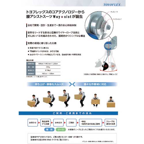 朝日インテック 腰アシストスーツWay-sist WST0010012