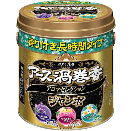 【廃番】アース アース渦巻香 アロマセレクション ジャンボ50巻缶入 188113