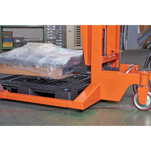 TRUSCO コゾウリフター パレットトラックタイプ 足踏み 800kg パレット用 BEA-H800-3W