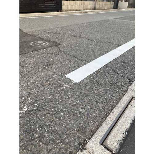 TRUSCO 舗装道路用仮ラインテープ 50mm幅×45m 白 CR5045-W