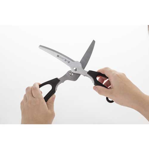 GREENBELL ハサミ(ハード向け) ステンレス製引き切り型キッチンはさみ 刃長85×全長220mm G-2035