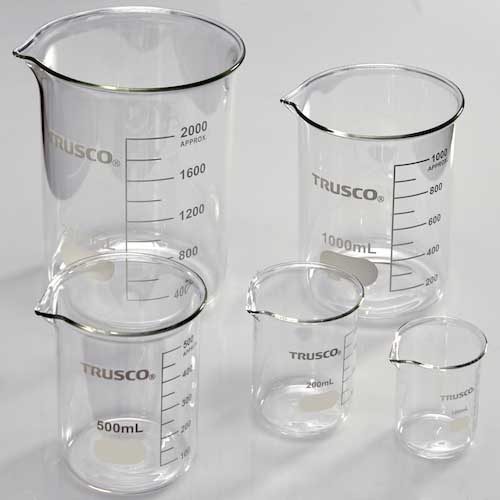 TRUSCO ガラスビーカー 200ml GB-200