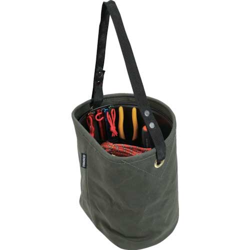 TRUSCO D型電工バケツ W263XD220XH250 オリーブドラブ色 TADBD25-OD