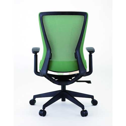 TRUSCO ハイバックメッシュチェア 肘付 ブラック TMCC-BK