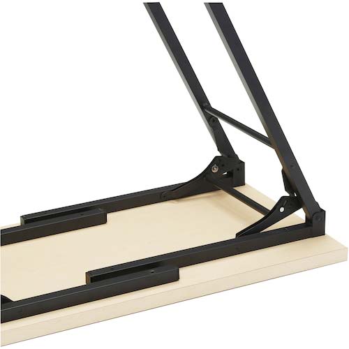 TRUSCO 折りたたみ会議テーブル 1200X450XH700 棚板なし ナチュラル TST-1245-C