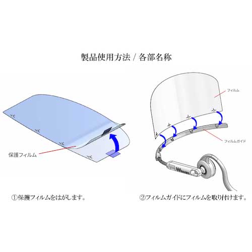 Wincam ウィンカムヘッドセットマスク(5個入り)ホワイト W-HSM-5W