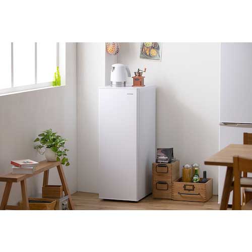 アイリスオーヤマ 538563 スリム冷凍庫 80L IUSN-8A-W