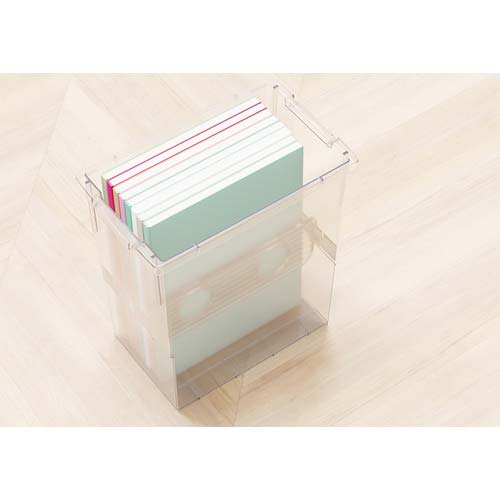 TENMA A4・雑誌いれと庫 クリア 185×305×325 110000975