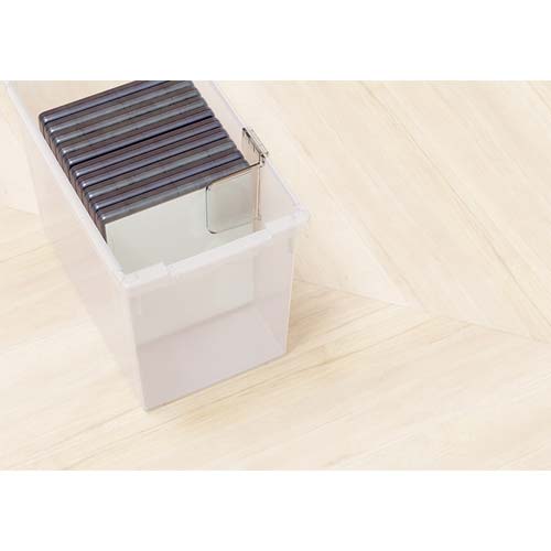 TENMA DVDいれと庫 ライト クリア 175×300×210 110005781