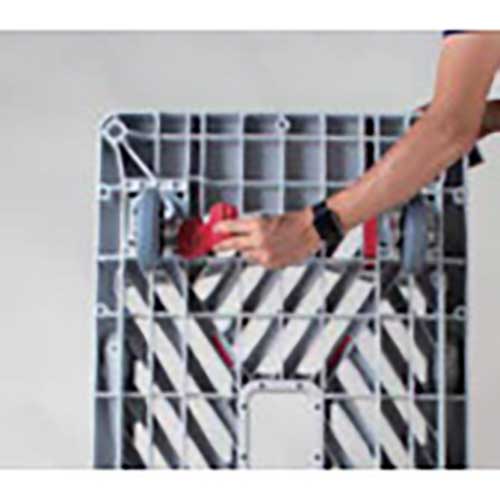 【廃番】ダンディ プラスチック台車 ダンディXシリーズ タイプXL フラット式 W740×D465 XL-F