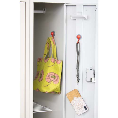 MAGEVER シリコンマグネット jフック レッド 強力マグネットフック ネオジム磁石 1-0177HOOK-JR