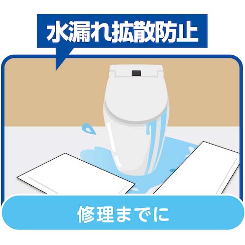 緑十字 水たまり吸水シート 10枚組 395×625×17mm 380416