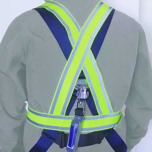 富士手袋 伸縮安全テープベスト 50mm 8272-YE