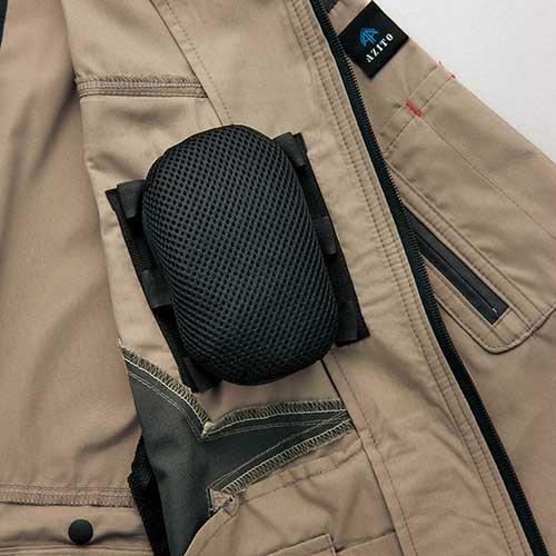 アイトス 空調服用スペーサーパッド(アイトスフルハーネス対応) ブラック F AZ865939-010-F