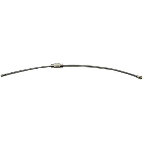 水本 キーワイヤーホルダー ワイヤー径1mm全長150mm ブラック (1個入り) B-2962