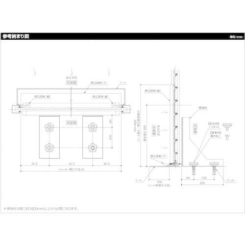 SANWA 【三和製軽量シャッター専用】簡易防水シート Eシート ESEAT