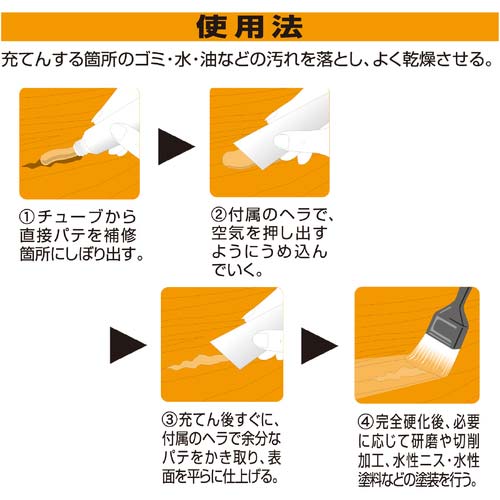 セメダイン 木工パテA 120ml/箱 ラワン HC-154