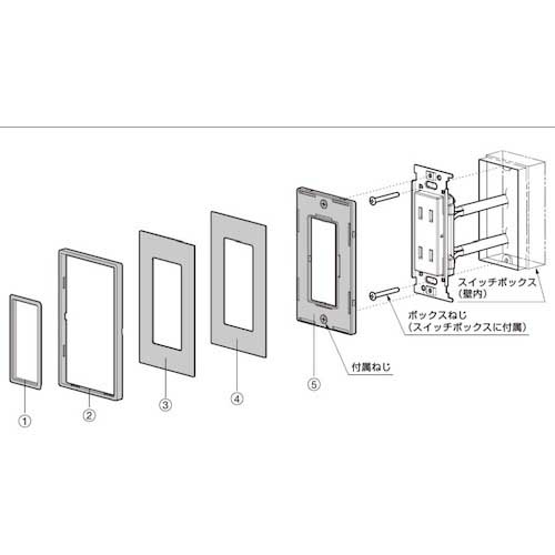 SUGATSUNE (210027238)PXP-FB01-LMスイッチプレート・コンセントプレート PXP-FB01-LM