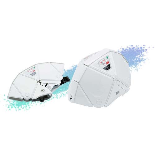 ミドリ安全 防災用折りたたみヘルメット フラットメット2 TSC-10N ホワイト TSC-10N-W