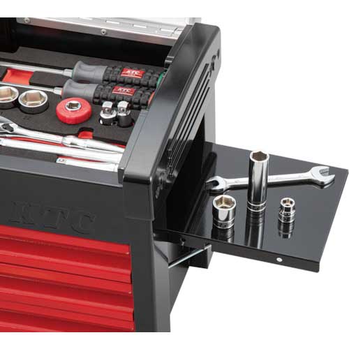 KTC スチール製工具箱 チェスト(3段3引出し) シルバー×レッド×ブラック 間口510×奥行275×高さ325mm EKR-103A