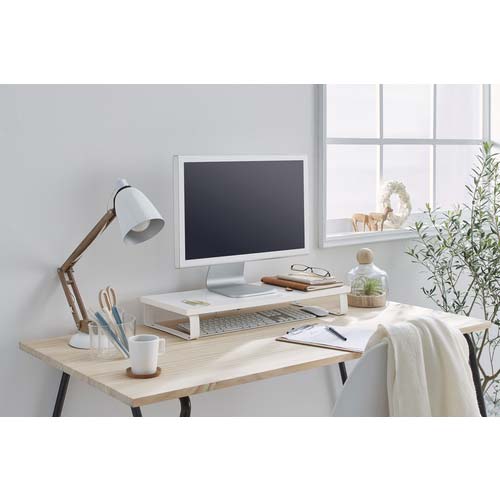 アイリスオーヤマ 285231 モニター台 ホワイト MNS-590-W