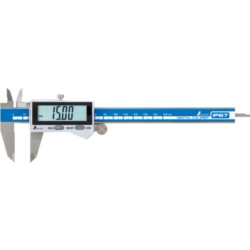 シンワ デジタルノギス 大文字2 150mm防塵防水 19937