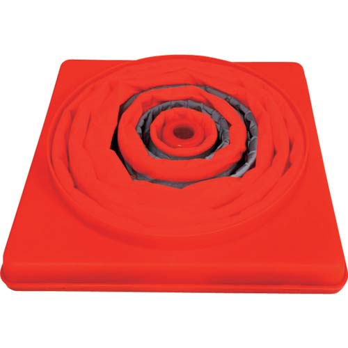 ミズケイ 伸縮発光式三角コーン「テラス」72cm(オレンジ) 8201047