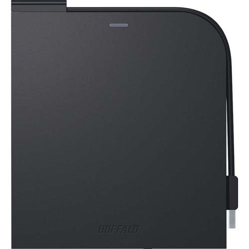 BUFFALO USB3.2(Gen1)対応 ポータブルDVDドライブ 書込ソフト添付 ブラック DVSM-PTCV8U3-BKB