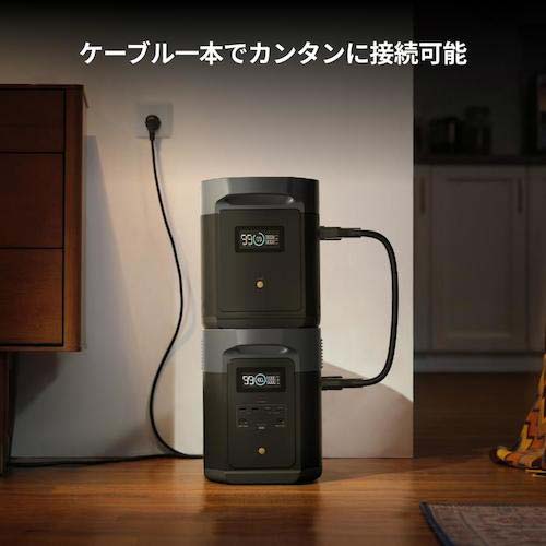 EcoFlow ポータブル電源 DELTA2Max 専用エクストラバッテリー EFDELTA2MAXEB