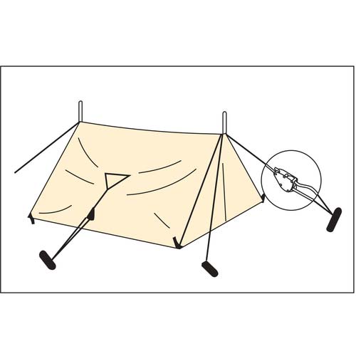 OH 荷締機 ロープラチェット 使用荷重35kg ロープ3mm×1.8m 2個入 SRU-3