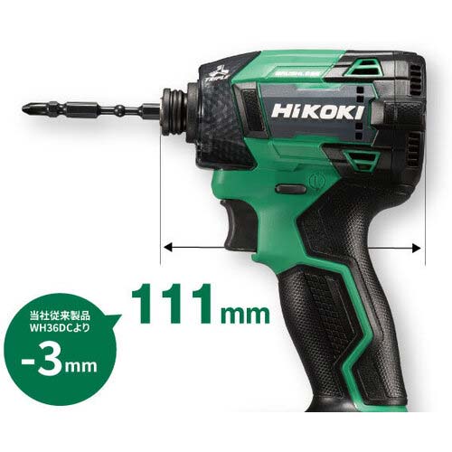HiKOKI コードレスインパクトドライバ WH36DD 形 ストロングブラック WH36DD(2XHBSZ)