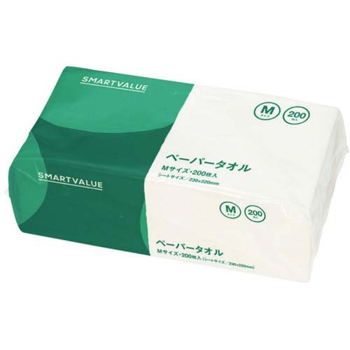 SV 160351)ペーパータオルM 200枚 N241J-M