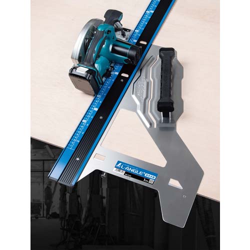 シンワ 丸ノコガイド定規 エルアングル PLUS 併用目盛 左きき用 1M 73346