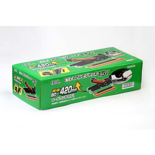 【廃番】BAL アルミジャッキ1.5t 1343
