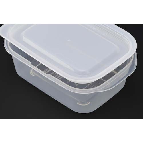 inomata 楽ちんパック 角型400ml 2個組クリアーホワイト 1834-CW