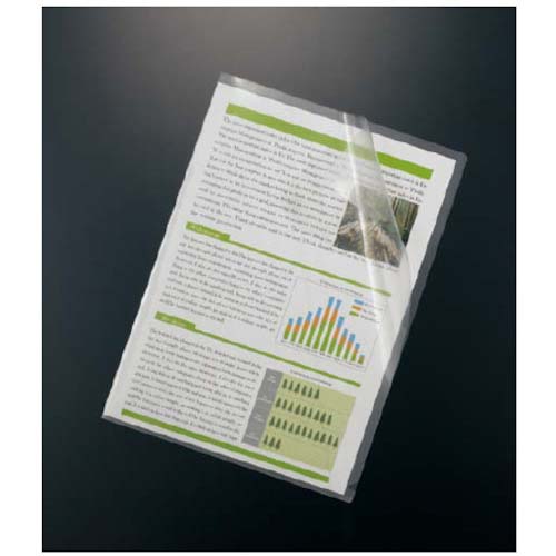 カウネット クリアファイル クリヤーホルダースタンダードA4 透明 100枚 41122068