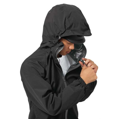 Makku フレックスフィットレインスーツ ブラック EL AS51304I