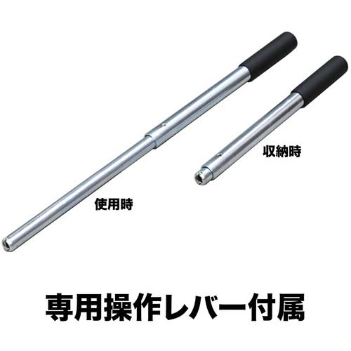 イーグル 低床・レバー回転・安全弁付爪つきジャッキ 爪能力3t 爪 