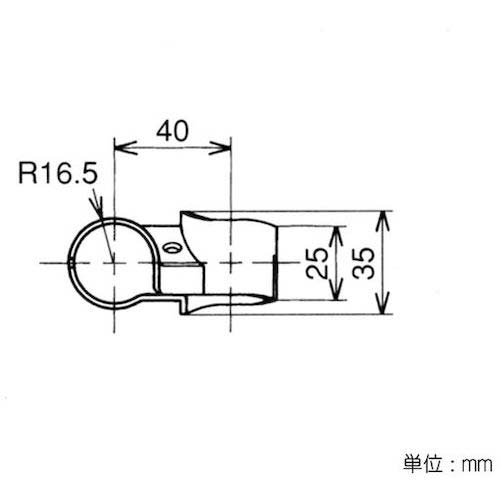 yazaki イレクター Φ28 メタルジョイント HJ-6 ブラック 4個入 HJ-6-S4-BL
