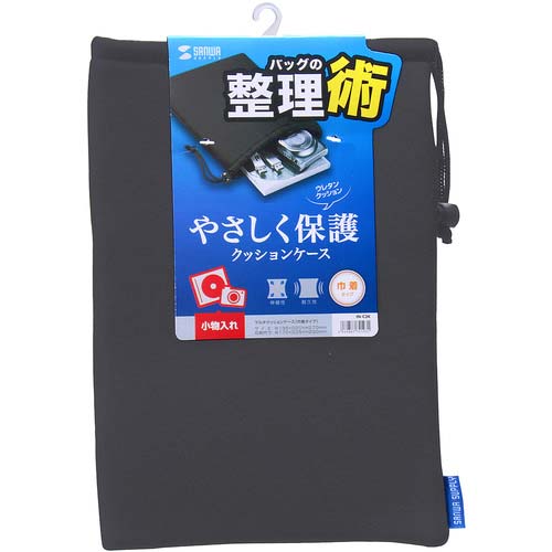 SANWA マルチクッションケース(巾着タイプ) IN-C3K