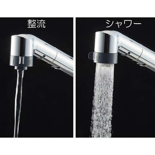 SANEI シングルワンホール切替シャワー混合栓 K8711MEJV-13