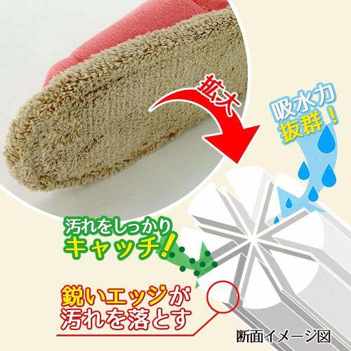 LEC 【激落ちくん】おそうじスリッパNEOベージュ S-534BE