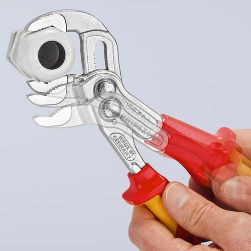 KNIPEX 絶縁ウォーターポンププライヤー コブラクイックセット 落下防止 250mm 8726-250TBK