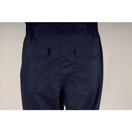 カジメイク 8766 サマーソルジャーストレッチ半袖つなぎ ネイビー L 8766-55-L