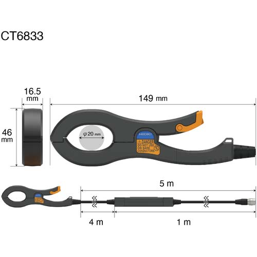 HIOKI AC/DCカレントプローブ CT6833
