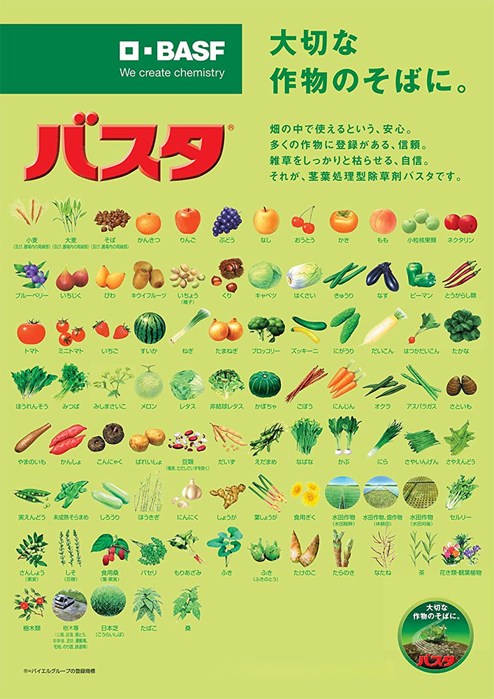 BASFジャパン 茎葉処理除草剤 バスタ液剤