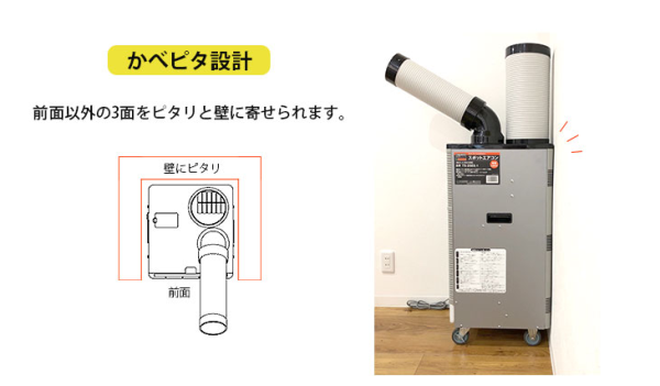 【廃番】TRUSCO スポットエアコン 首振り機能無 TS-20ES
